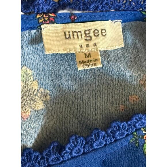 Bright & Lively Umgee Sleeveless Too with Beautiful Print Size Medium - Picture 6 of 7